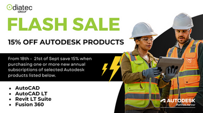 Don't Miss Out on the Autodesk September Flash Sale! -  Ends Thursday 21st September